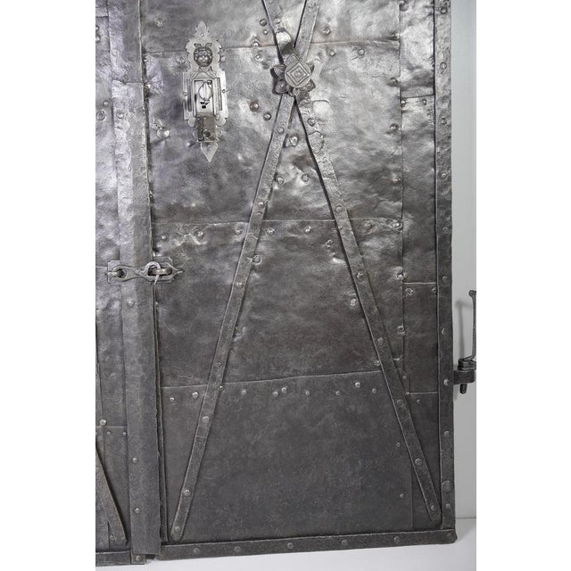 Antique Iron Clad Double Doors, 1780s For Sale - Image 14 of 18