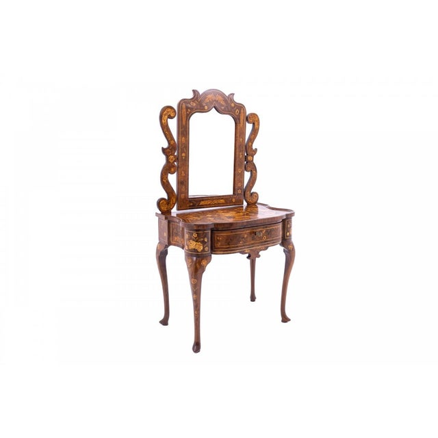 Unique marquetry dressing table, spain, 18th century an exceptional 18th-century spanish marquetry dressing table,...