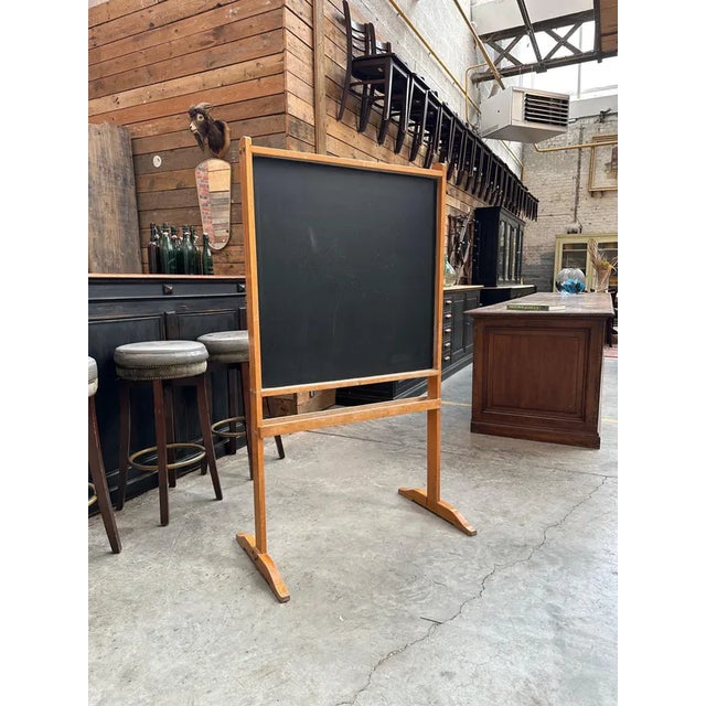 Vintage School Chalkboard, 1960s For Sale - Image 6 of 7