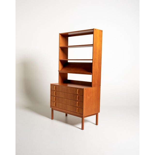 Teak Bookcase by Bertil Fridhagen for Bodafors, 1950s For Sale - Image 3 of 8