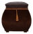 Curved Velvet Ottoman with Storage, France, 1960s For Sale