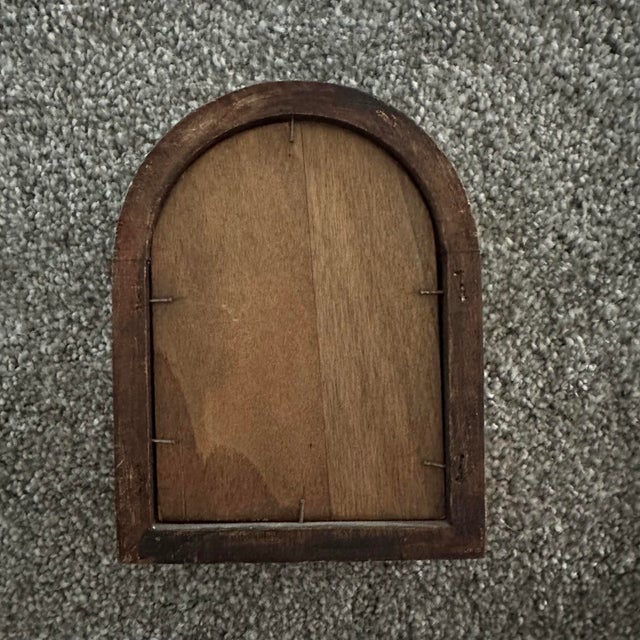 Wood 1950s Florentine Wood Pieces; Box, Triptych - Set of 3 For Sale - Image 7 of 11