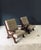 Rustic Rustic X Frame Lounge Chairs, Belgium, 1950s, Set of 2 For Sale - Image 3 of 18