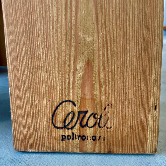 Wood Fratina Chair by Mario Ceroli, 1972 For Sale - Image 7 of 8