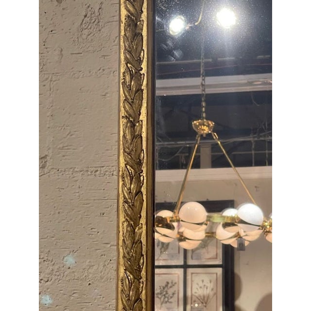 Gold 19th C French Louis XVI Giltwood Ribbon Mirror For Sale - Image 8 of 10