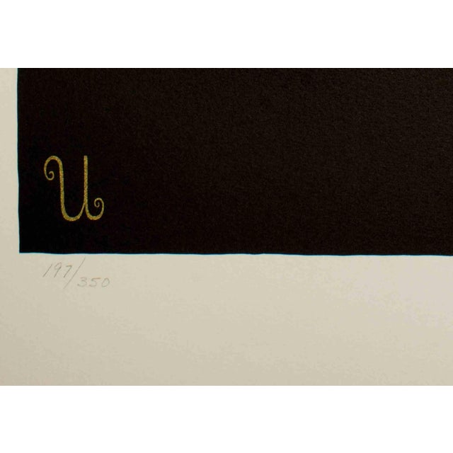 Hand signed and numbered. Edition of 350 prints. Near perfect conditions. from the suite "Alphabet". Edition 191/350. This...