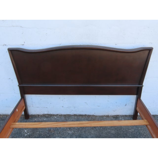 Brown Mid Century Modern Full Size Bed 6358 For Sale - Image 8 of 13