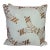 Pair of Nomi Linen Stenciled Pillows For Sale