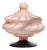 Mid-Century Modern Murano Opalina Swirl Bonbonniere, 1950s For Sale