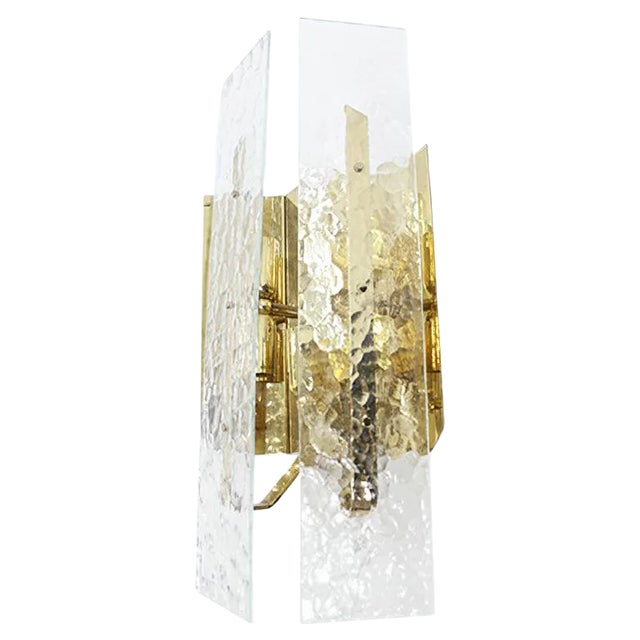 Glass Wall Lamp from Kalmar Franken KG, 1970s For Sale