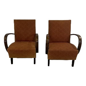 Original Relax Chairs by Halabala, Set of 2 For Sale
