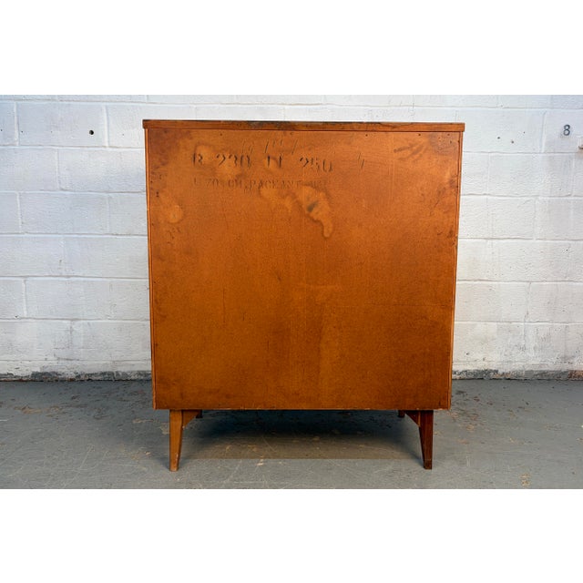 Wood Mid 20th Century Modern Walnut Four-Drawer Chest by Bassett Furniture For Sale - Image 7 of 18
