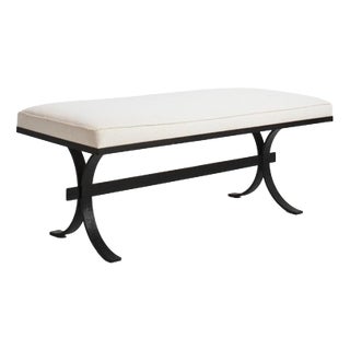 Vintage Brutalist Rought Iron Bench, 1960s For Sale