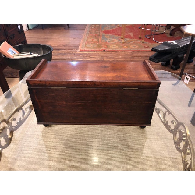 Wood 19th Century Traditional Mahogany Sailormade Box For Sale - Image 7 of 10