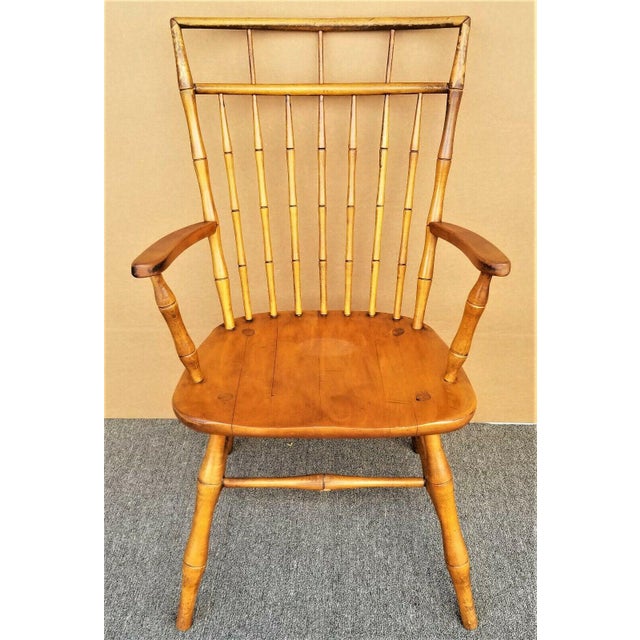 Vintage Ethan Allen Faux Bamboo Birdcage Dining Armchair Chairish