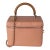 Pink Quilted Lambskin Knock On Wood Vanity Case For Sale