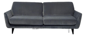 Sits for Crate and Barrel 3-Seat Dark Gray Sofa