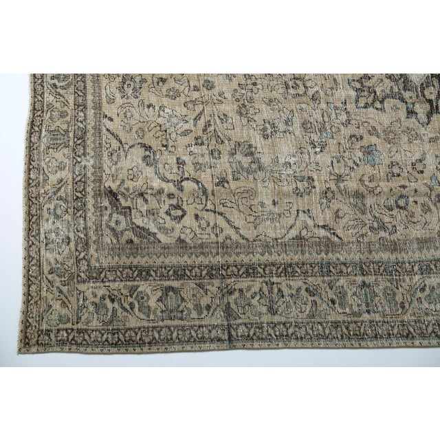 Vintage Hand Knotted All Over Design Tribal Area Rug -9' 1'' X 12' 1'' For Sale - Image 4 of 10