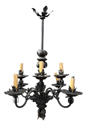 French Iron Chandelier