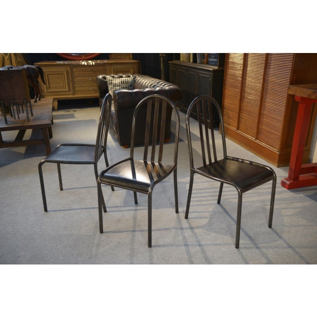 Villa Cavrois Model Chair in Steel Tube by Robert Mallet Stevens, 1950s, in Good conditions. Designed 1950 to 1959 This...