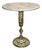 Mid-20th Century French Style Reticulated Brass & Carrara Marble Drinks Table For Sale