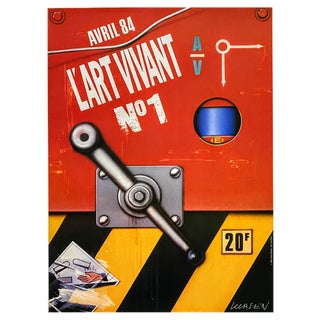 Peter Klasen, The Iron Lever, Original Lithographic Poster, 1980 For Sale