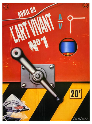 Peter Klasen, The Iron Lever, Original Lithographic Poster, 1980