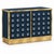 Navy Murano Glass Sphere Dry Bar on Brass Plinth from Justfurnituress SRL For Sale - Image 6 of 10