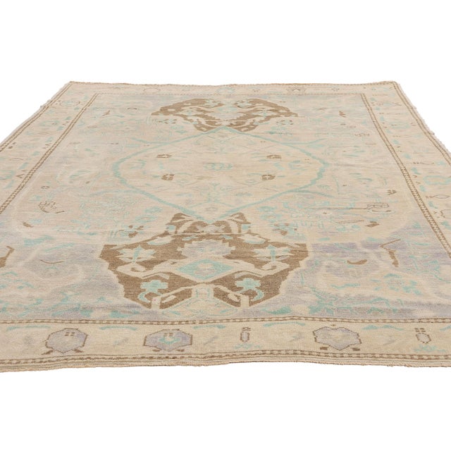 Traditional Vintage Turkish Oushak Rug, 05'08 X 08'07 For Sale - Image 3 of 10