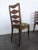 Oak Chairs with Diamond-Patterned Backs and Green Velvet Upholstery, 1940s, Set of 6 For Sale - Image 6 of 8