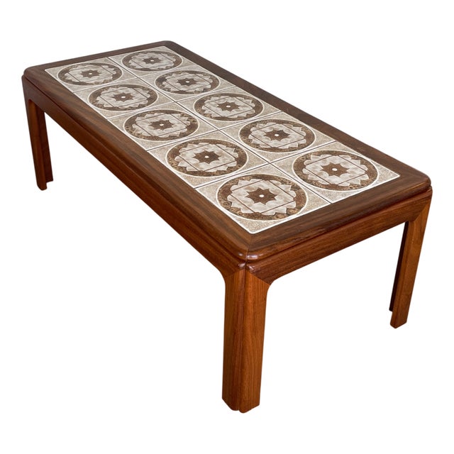 Mid-Century Teak Coffee Table with Ceramic Tile Top from G Plan, 1960s For Sale