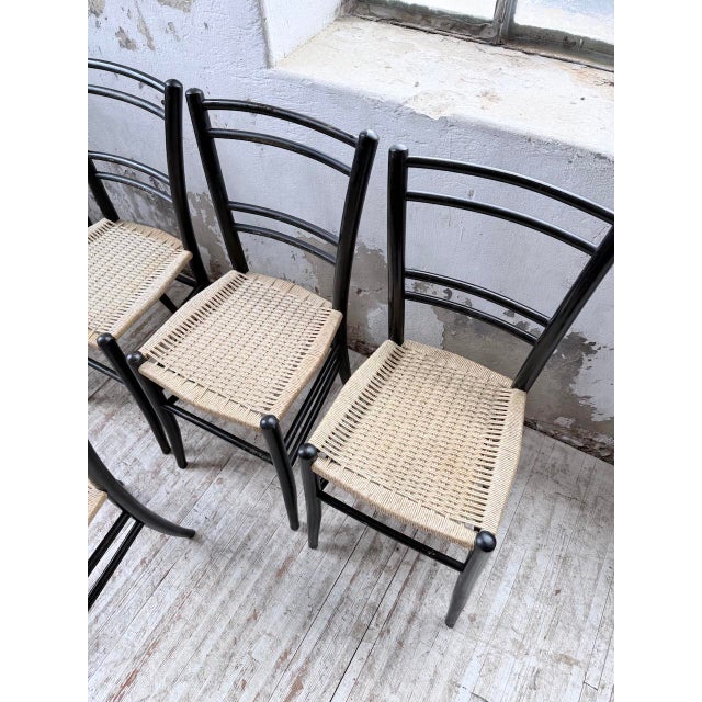 Italian Braided Rope Chairs, 1960s, Set of 6 For Sale - Image 17 of 18