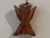Brown Carved Hardwood Wall Hanging Budvase For Sale - Image 8 of 9