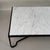 White Large Honed White Marble 'Entretoise' Coffee Table by Design Frères For Sale - Image 8 of 9
