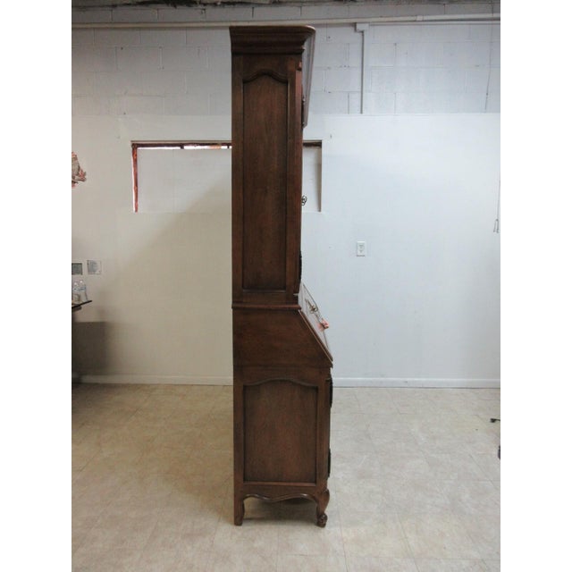 1980s Henredon Villandry French Country Secretary Desk Liquor Cabinet China Hutch For Sale - Image 11 of 12