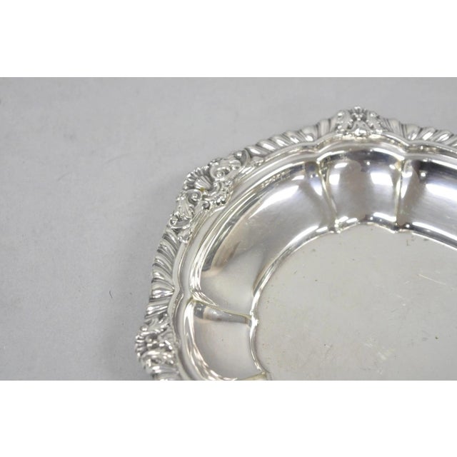 Vintage Gorham Y1130 Y1131 Victorian Silver Plated Gravy Sauce Boat & Underplate For Sale - Image 14 of 18