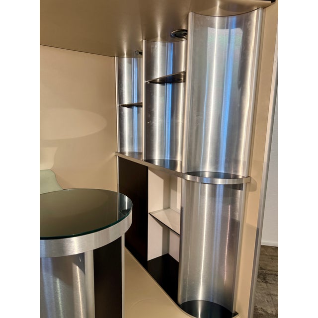 Metal Bar Cabinet, by Oreste Militello, Italy, 1970s For Sale - Image 7 of 13