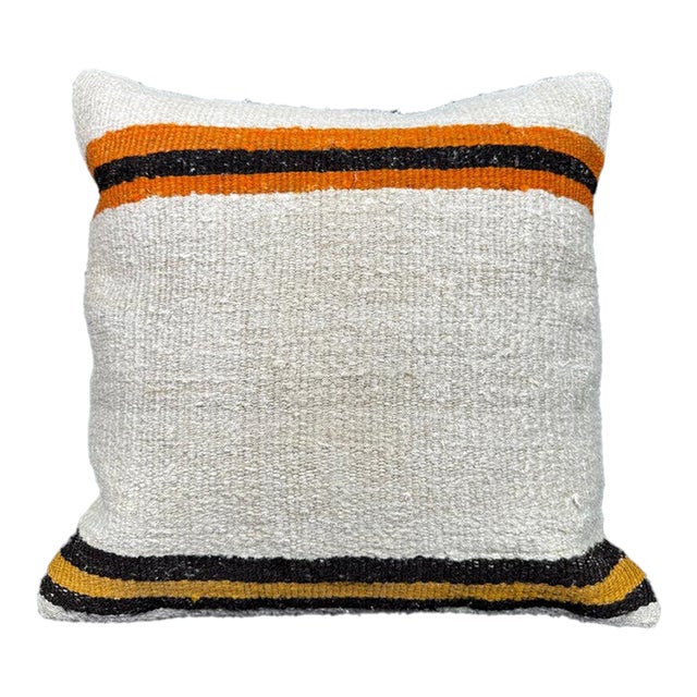 Turkish Hemp Pillow Cushion Natural Beige Black Cushion Cover 20x20 For Sale