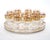 Val Saint-Lambert Val Saint Lambert Set of 12 Gilt Gold-Decorated Tableware Wine / Water Service For Sale - Image 4 of 12
