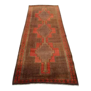 Kolyai Rug 5' X 11'7'' Brown Wool Semi-Antique Tribal Hand-Knotted Carpet