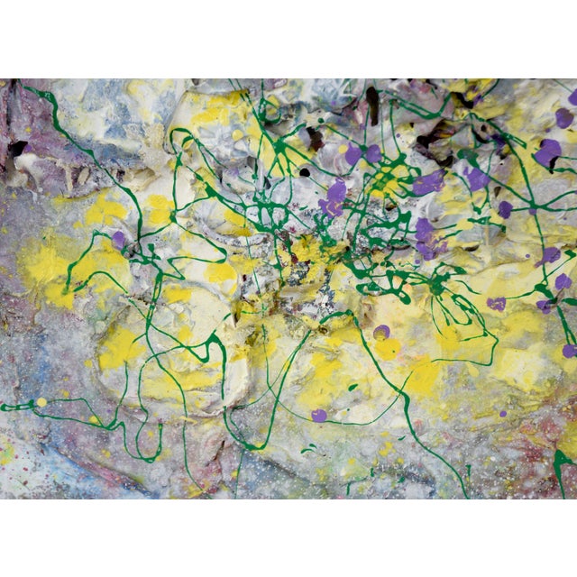 Textile "Five Pound Painting" - Abstract Expressionist Composition in Acrylic on Canvas by Charles David Francis For Sale - Image 7 of 9