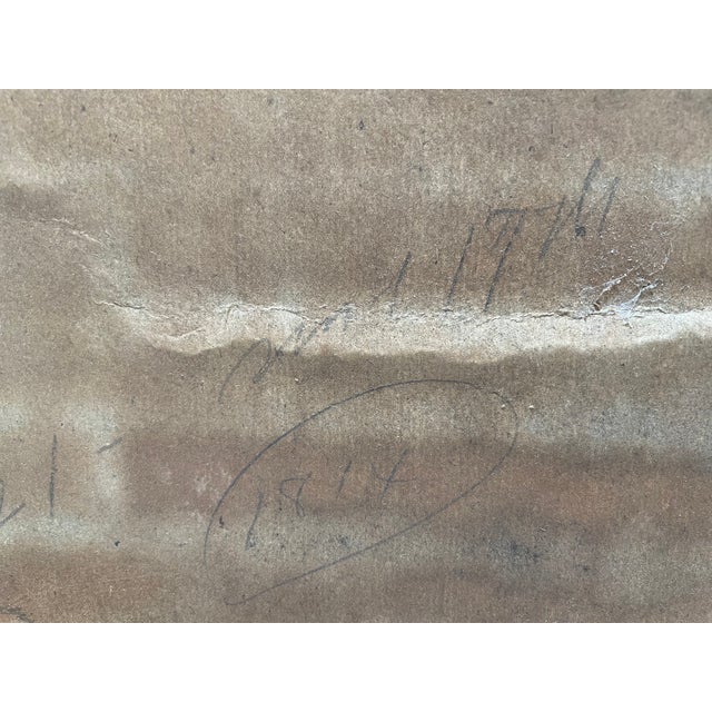 Early 19th Century Lake & Woods Landscape Oil Painting With Deer and Birds For Sale - Image 9 of 12