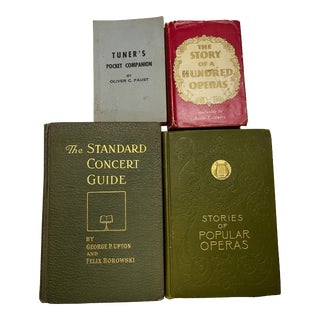 1909 to 1940 Music Book Opera Piano Concert Set of 4 For Sale