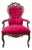 Vintage Victorian Style Tufted Red Velvet Armchair For Sale
