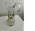 Art Nouveau Jug with Hand-Painted Strawberries in Clear, Blown Glass and Matte Finish For Sale - Image 6 of 6