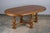 Early 20th Century Country French Provincial Oval Farmhouse Maple Trestle Dining Table For Sale - Image 5 of 12