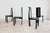 This stunning and elegant set of four vintage dining chairs is a superb example of the postmodern style and avant-garde...