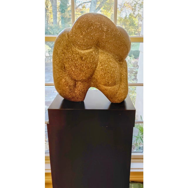 Late 20th Century Abstract Primitive Sculpture by WP Katz, "The Green Man" For Sale - Image 9 of 9