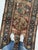 Antique Kurdish Runner with Large Elephant Foot Prints Rug 3.5 x 8.4 For Sale - Image 4 of 6