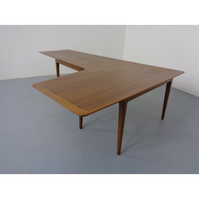 Large Danish Boomerang Teak Coffee Table, 1960s For Sale - Image 6 of 18